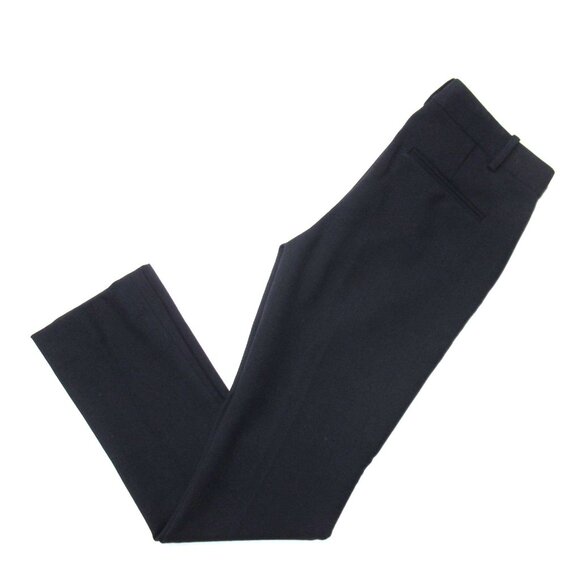 NWT Theory Izelle in Deep Navy New Faded Wool Stretch Straight Pants 0 - Picture 6 of 6
